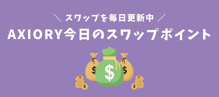 AXIORY今日のスワップポイント