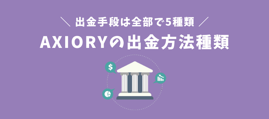 AXIORYの出金方法種類